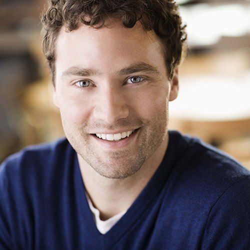 Young man with healthy smile