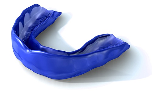 Image of a custom-made mouthguard. 