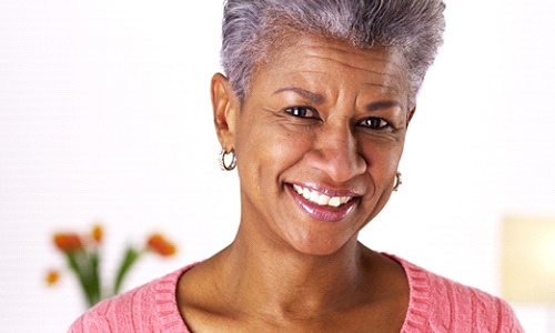 attractive older woman nice smile